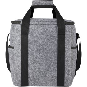 Sac isotherme Felta pour boissons en feutrine recyclée GRS de 21 LCouleur:Gris moyen