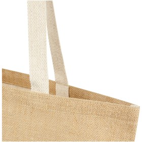 Sac shopping Juta de 12 L en jute 300 g/m²Couleur:Naturel / Blanc