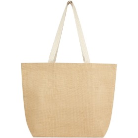 Sac shopping isotherme Juta de 12 L en jute 300 g/m²Couleur:Naturel / Blanc