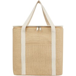 Sac isotherme Juta de 19 L en jute 300 g/m²Couleur:Naturel / Blanc