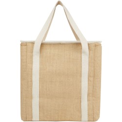 Sac isotherme Juta de 19 L en jute 300 g/m²Couleur:Naturel / Blanc