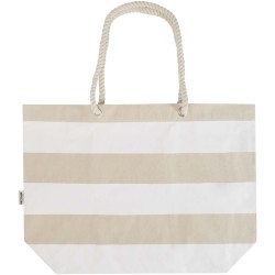 Tote bag de plage Florida recyclé GRS 270 g/m²Couleur:Naturel / Blanc