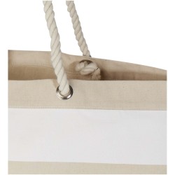 Tote bag de plage Florida recyclé GRS 270 g/m²Couleur:Naturel / Blanc