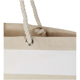 Tote bag de plage Florida recyclé GRS 270 g/m²Couleur:Naturel / Blanc