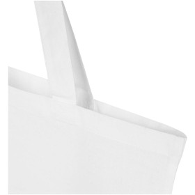 Sac shopping Madras Blend en coton recyclé GRS 140 g/m²Couleur:Blanc