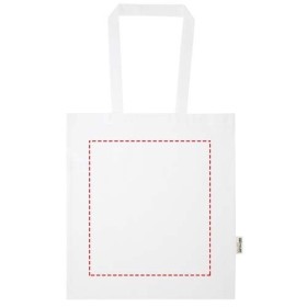 Sac shopping Madras Blend en coton recyclé GRS 140 g/m²Couleur:Blanc