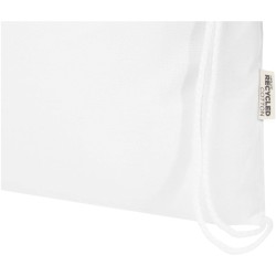 Sac de 5 L avec cordon Oregon Blend en coton recyclé 140 g/m² certifié GRSCouleur:Blanc