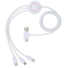 Câble de charge 5-en-1 Pure avec additif antibactérienCouleur:Blanc