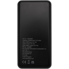 Batterie de secours Loop de 20 000 mAh en plastique recycléCouleur:Noir