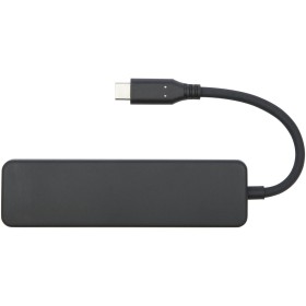 Adaptateur multimédia en plastique recyclé Loop RCS USB 2.0-3.0 avec port HDMICouleur:Noir