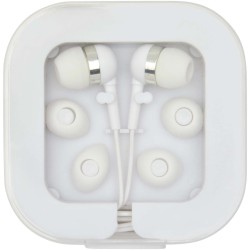 Casque filaire type C Baekdu avec boîte de rangement en plastique recycléCouleur:Blanc