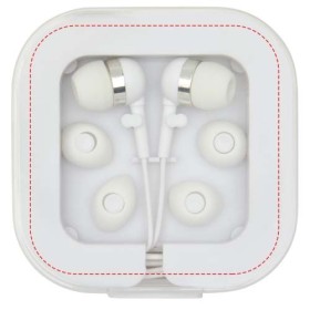 Casque filaire type C Baekdu avec boîte de rangement en plastique recycléCouleur:Blanc