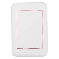 Batterie de secours Acrab magnétique sans fil de 5 000 mAh et 15 W avec PD de 20 W - fabriquée en plastique recycléCouleur:Blanc
