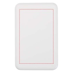 Batterie de secours Acrab magnétique sans fil de 10 000 mAh et 15 W avec PD de 20 W - fabriquée en plastique recycléCouleur:Blan