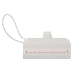 Batterie de secours Alnair Type-C de5 000 mAh et 10 W en plastique recyclé avec support de retournement intégré et câble 2 en 1C