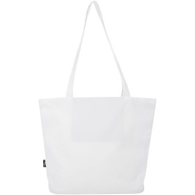 Sac shopping Panama de 20 L avec fermeture éclair recyclé certifié GRSCouleur:Blanc