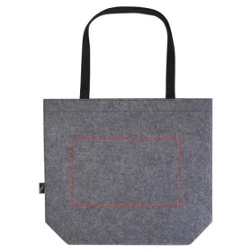 Sac shopping à soufflets Felta GRS en feutrine recyclée de 20LCouleur:Gris moyen