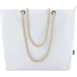 Sac shopping Panama recyclé GRS isotherme de plage avec poignées en cordeletteCouleur:Blanc
