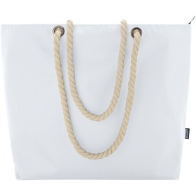 Sac shopping Panama recyclé GRS isotherme de plage avec poignées en cordeletteCouleur:Blanc