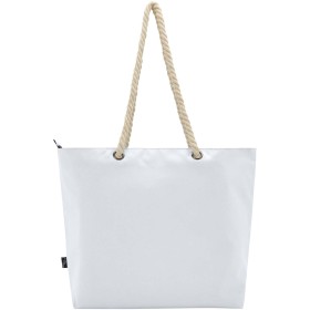 Sac shopping Panama recyclé GRS isotherme de plage avec poignées en cordeletteCouleur:Blanc