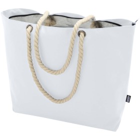 Sac shopping Panama recyclé GRS isotherme de plage avec poignées en cordeletteCouleur:Blanc