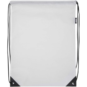 Sac à dos avec cordon Evergreen non tissé recyclé GRS de 5LCouleur:Blanc