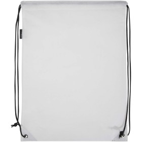 Sac à dos avec cordon Evergreen non tissé recyclé GRS de 5LCouleur:Blanc