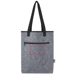 Sac shopping isotherme Felta GRS en feutrine recyclée de 12 LCouleur:Gris moyen