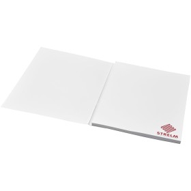 Bloc-notes Desk-Mate® A5 avec couvertureCouleur:Blanc
