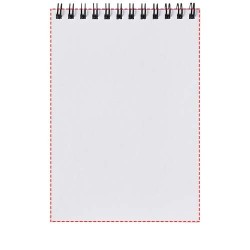 Cahier Desk-Mate® A5 à spirales avec couverture polypropylèneCouleur:Blanc / Noir