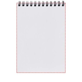 Cahier Desk-Mate® A5 à spirales avec couverture polypropylèneCouleur:Blanc / Noir