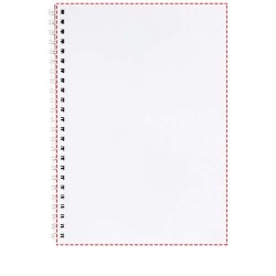 Carnet Desk-Mate® A4 à spiralesCouleur:Blanc