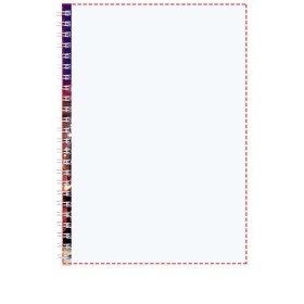 Carnet Desk-Mate® A5 à spiralesCouleur:Blanc