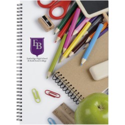 Carnet Wire-o A4 avec couverture rigideCouleur:Blanc / Noir