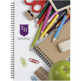 Carnet Wire-o A4 avec couverture rigideCouleur:Blanc / Noir