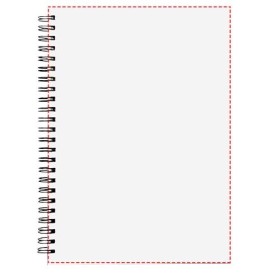 Carnet Wire-o A5 avec couverture rigideCouleur:Blanc / Noir