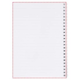 Cahier Desk-Mate® à spirales A4 avec couverture PPCouleur:Blanc