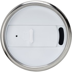 Gobelet avec isolation Elwood de 410 ml en acier inoxydable recyclé certifié RCSCouleur:Blanc