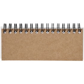 Bloc-notes à spirales avec mémos autocollants colorés SpinnerCouleur:Naturel