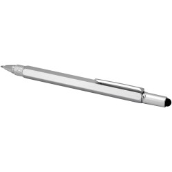 Stylo multifonction Dora en aluminium recycléCouleur:Argent