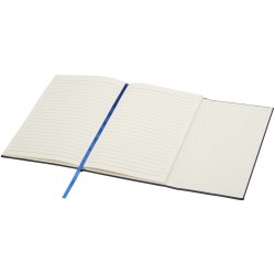 Carnet à couverture rigide en PU recyclé Alejandra A6Couleur:Bleu océan