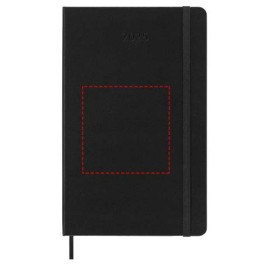 Agenda L hebdomadaire horizontal 12 mois Moleskine à couverture rigideCouleur:Noir