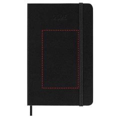 Agenda de poche quotidien 12 mois Moleskine à couverture rigideCouleur:Noir