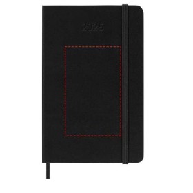 Agenda de poche quotidien 12 mois Moleskine à couverture rigideCouleur:Noir