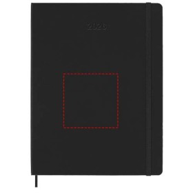 Agenda XL hebdomadaire 12 mois Moleskine à couverture rigideCouleur:Noir