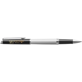 Stylo roller Waterman Hemisphere avec habillage palladiumCouleur:Blanc / Noir