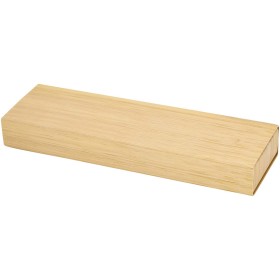 Set stylo bille et porte-mine Oblys en bambou (encre noire)Couleur:Naturel