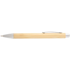 Set stylo bille et porte-mine Oblys en bambou (encre noire)Couleur:Naturel