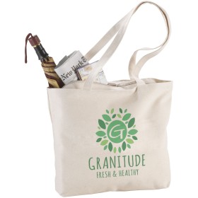 Sac shopping zippé coton 320 g/m² Ningbo 15LCouleur:Naturel