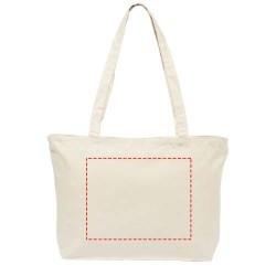 Sac shopping zippé coton 320 g/m² Ningbo 15LCouleur:Naturel